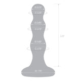 Glas 4 Inch Triple Play Beaded Clear Glass Butt Plug > Glass > Toys - Tophatter Daily Deals