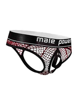Male Power Burgundy Cock Pit Net Mesh Cock Ring Thong S/M > Clothes > Mens Thongs - Tophatter Daily Deals