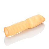 Smooth 3 Inch Ivory Latex Penis Extension with Roll Down Sleeve > Sex Toys For Men > Penis Sleeves - Tophatter Daily Deals