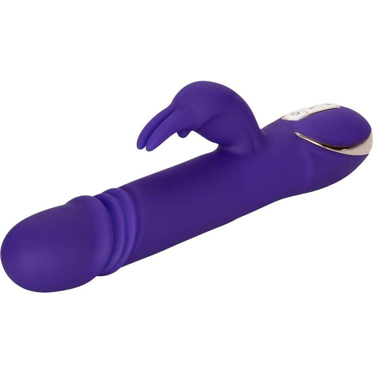Jack Rabbit Signature Silicone Thrusting Rabbit Vibrator in Purple Clitoral G-Spot Vibrator - Tophatter Daily Deals