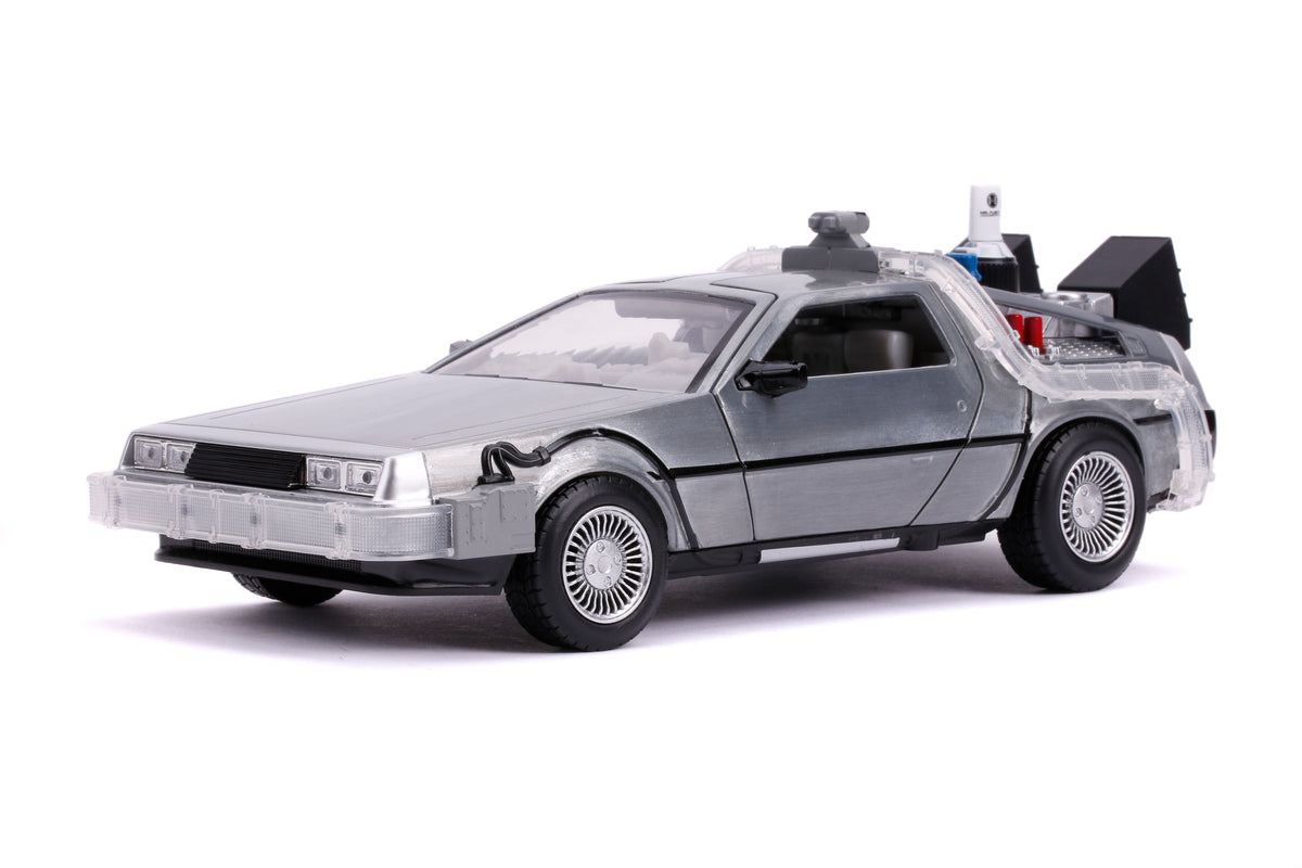 Back to the Future Part II – 1:24 DeLorean Time Machine Model Vehicle - Tophatter Daily Deals