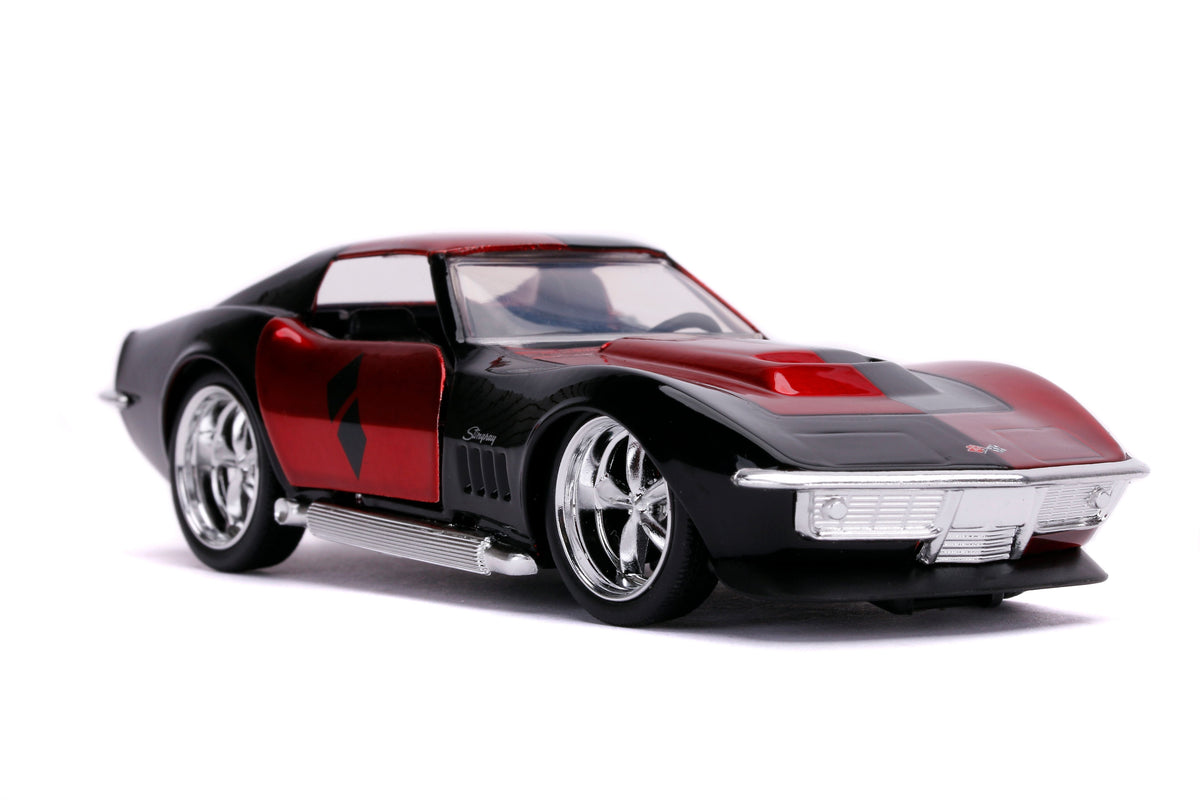 DC Comics – Harley Quinn Corvette Diecast Model Car - Tophatter Daily Deals