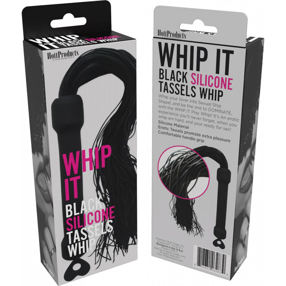 Whip It Play Whip – Silicone Tassel Whip with Comfortable Grip Erotic Accessory > Bondage Gear > Whips & Floggers - Tophatter Daily Deals