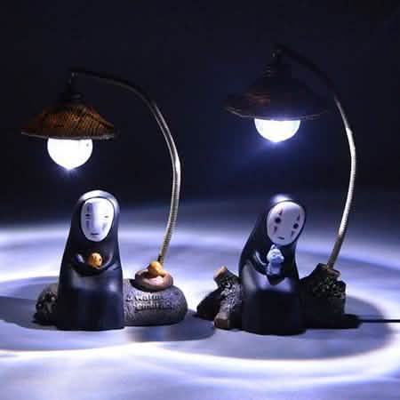 Japanese Kaonashi No Face LED Night Light Figure Indoor Lighting - Tophatter Daily Deals