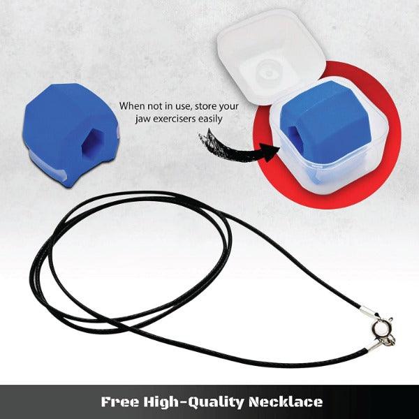 Jawline Exercise Ball - Jaw Exerciser 3 Pack with 3 Strengths Jawline Toner for Men and Women with Necklace and Storage Containers Hot Sale - Tophatter Daily Deals