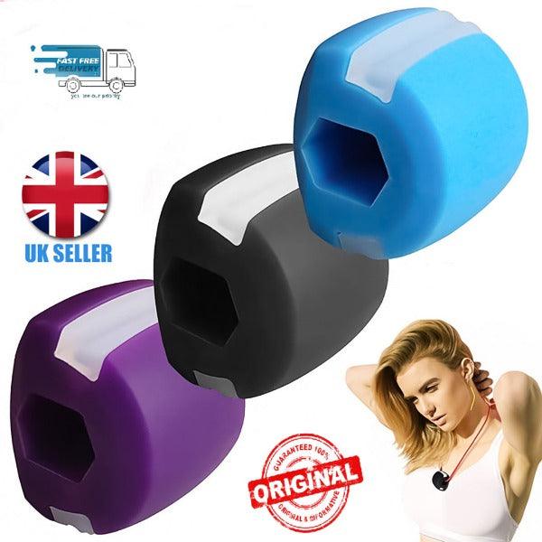 Jawline Exercise Ball - Jaw Exerciser 3 Pack with 3 Strengths Jawline Toner for Men and Women with Necklace and Storage Containers Hot Sale - Tophatter Daily Deals