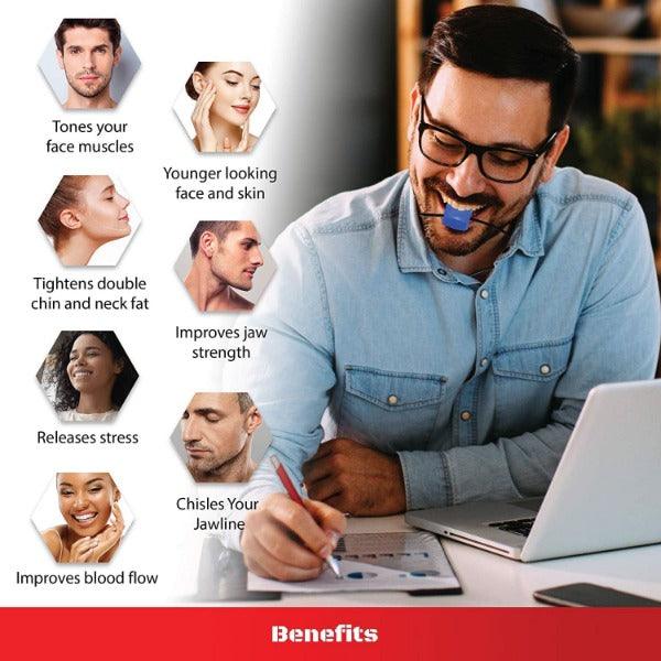 Jawline Exercise Ball - Jaw Exerciser 3 Pack with 3 Strengths Jawline Toner for Men and Women with Necklace and Storage Containers Hot Sale - Tophatter Daily Deals