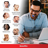 Jawline Exercise Ball - Jaw Exerciser 3 Pack with 3 Strengths Jawline Toner for Men and Women with Necklace and Storage Containers Hot Sale - Tophatter Daily Deals