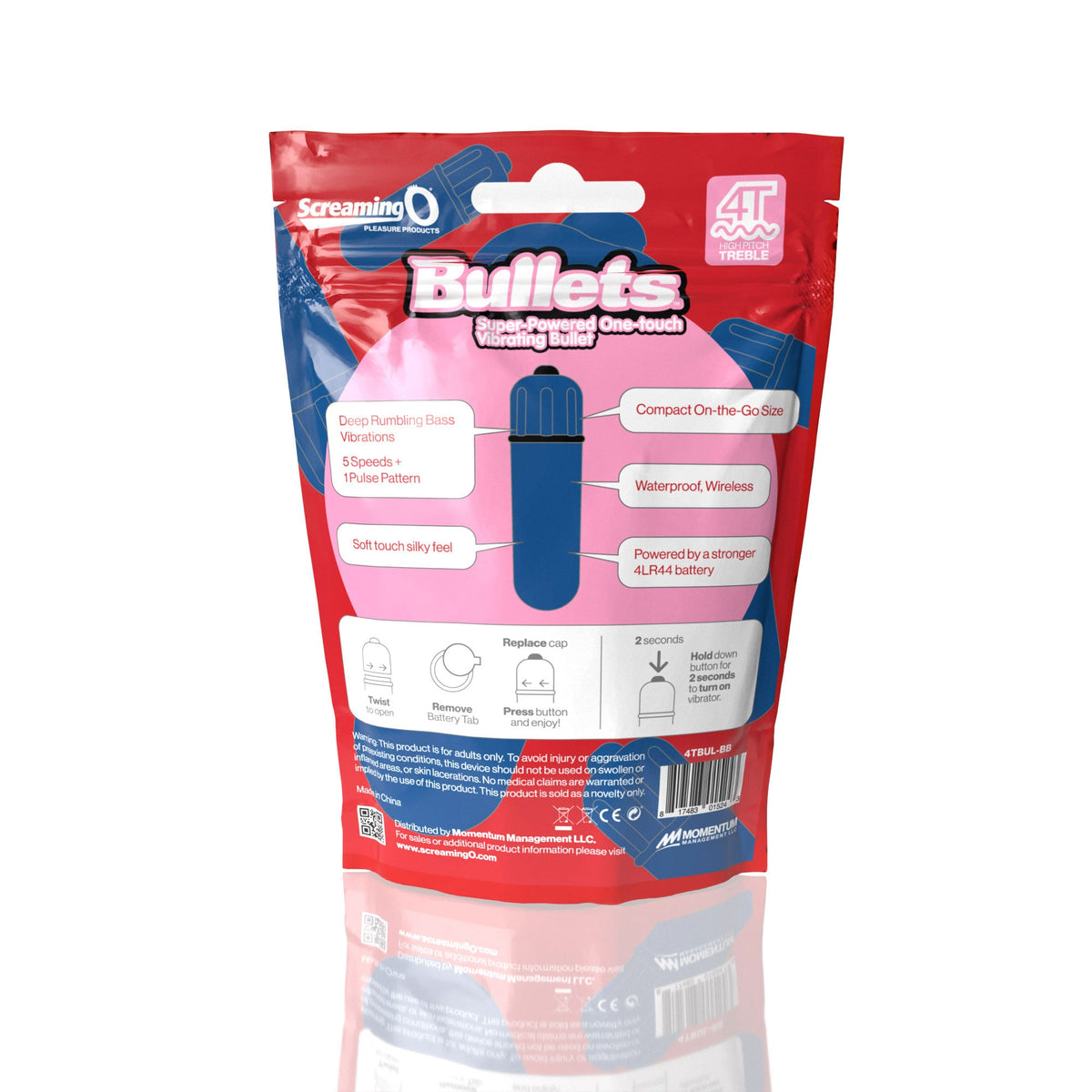 Bullets 4T High Pitch Treble (Blueberry) > Vibrators > Mini Vibrators - Tophatter Daily Deals