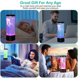 Jellyfish Lava Lamp Multicolor Changing Mood Night Light Indoor Lighting - Tophatter Daily Deals