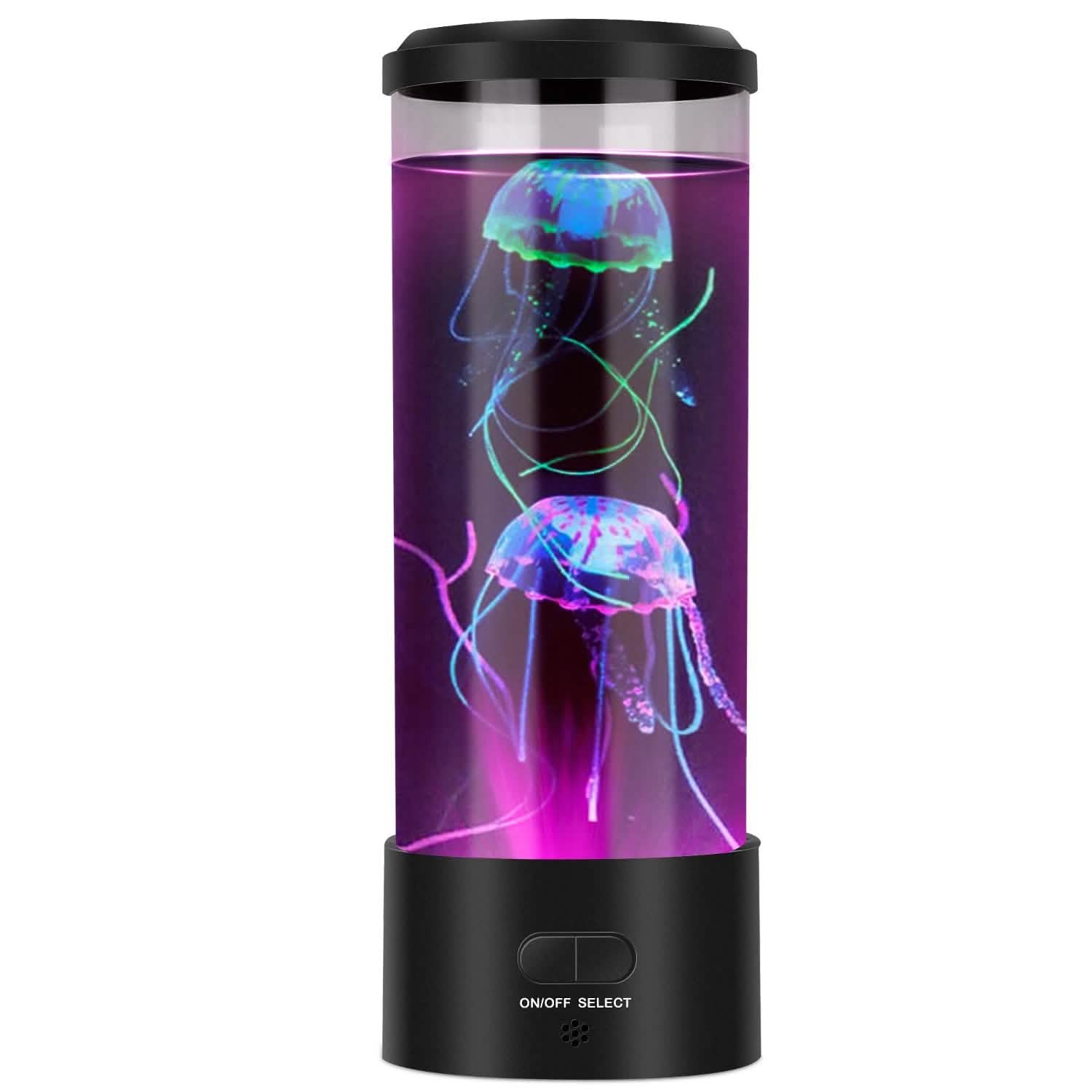 Jellyfish Lava Lamp Multicolor Changing Mood Night Light Indoor Lighting - Tophatter Daily Deals