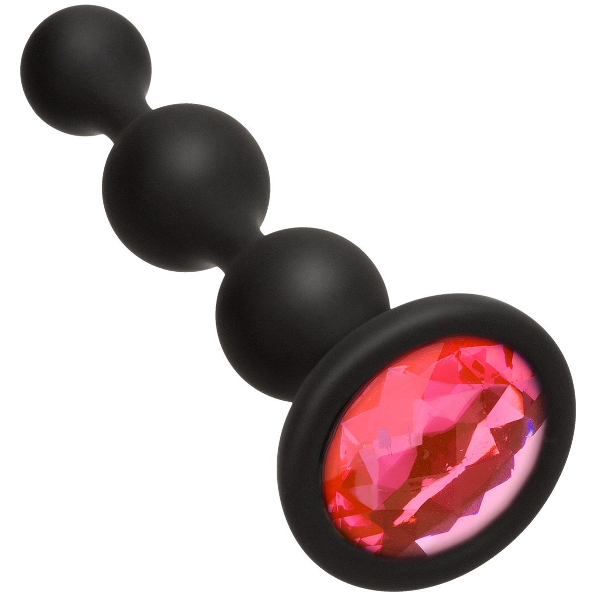 Booty Bling Jewelled Silicone Anal Beads in Pink Anal Sex Toys - Tophatter Daily Deals