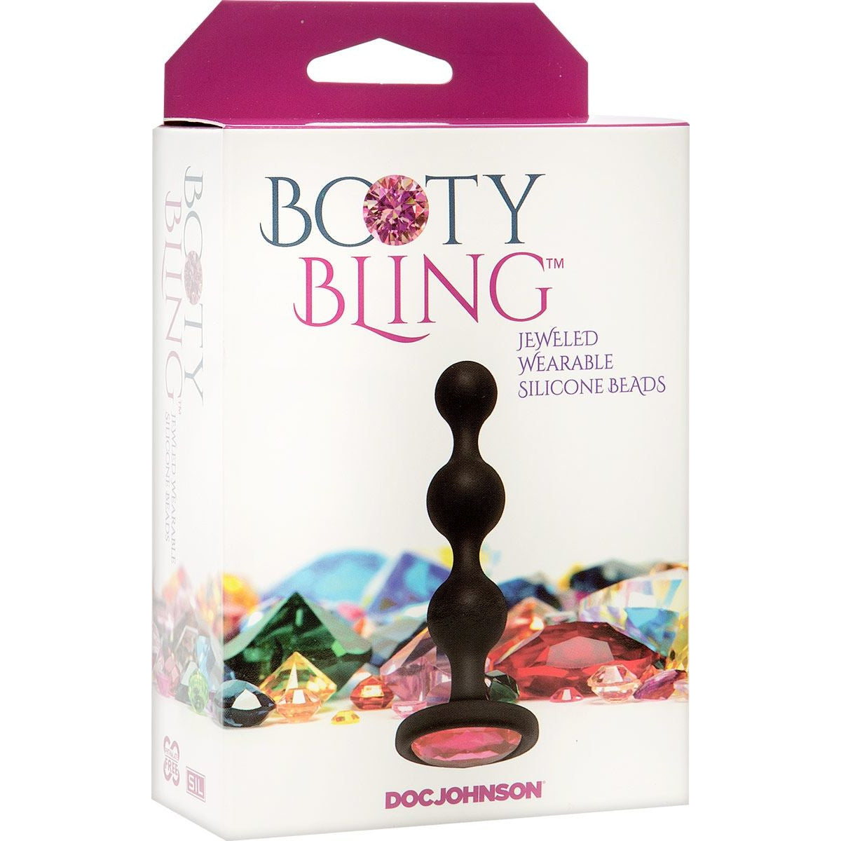 Booty Bling Jewelled Silicone Anal Beads in Pink Anal Sex Toys - Tophatter Daily Deals