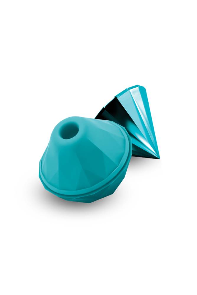 NS Novelties - Sugar Pop - Jewel Air Pulse Clitoral Stimulator - Teal Sex Toy - Tophatter Daily Deals