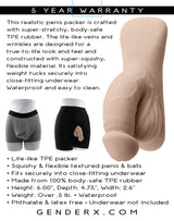 Gender X 4 Inch Silicone Packer Light – Realistic Silicone Packer > Gender > Packers - Tophatter Daily Deals