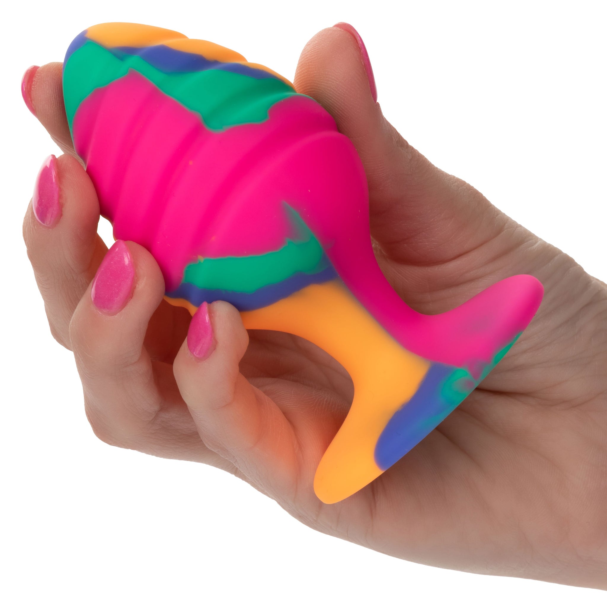 Cheeky Large Swirl Tie Dye – Colorful Large Butt Plug > Anal Range > Butt Plugs - Tophatter Daily Deals