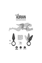 Shots Toys - Jil - Adrian Flexible Butt Plug and Cockring - Black Sex Toy - Tophatter Daily Deals