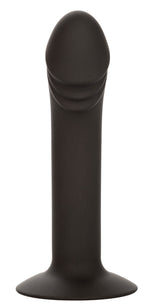 CalExotics Silicone Curved Anal Stud Black Smooth Silicone with Suction Cup Base 5 Inch > Anal Range > Butt Plugs - Tophatter Daily Deals
