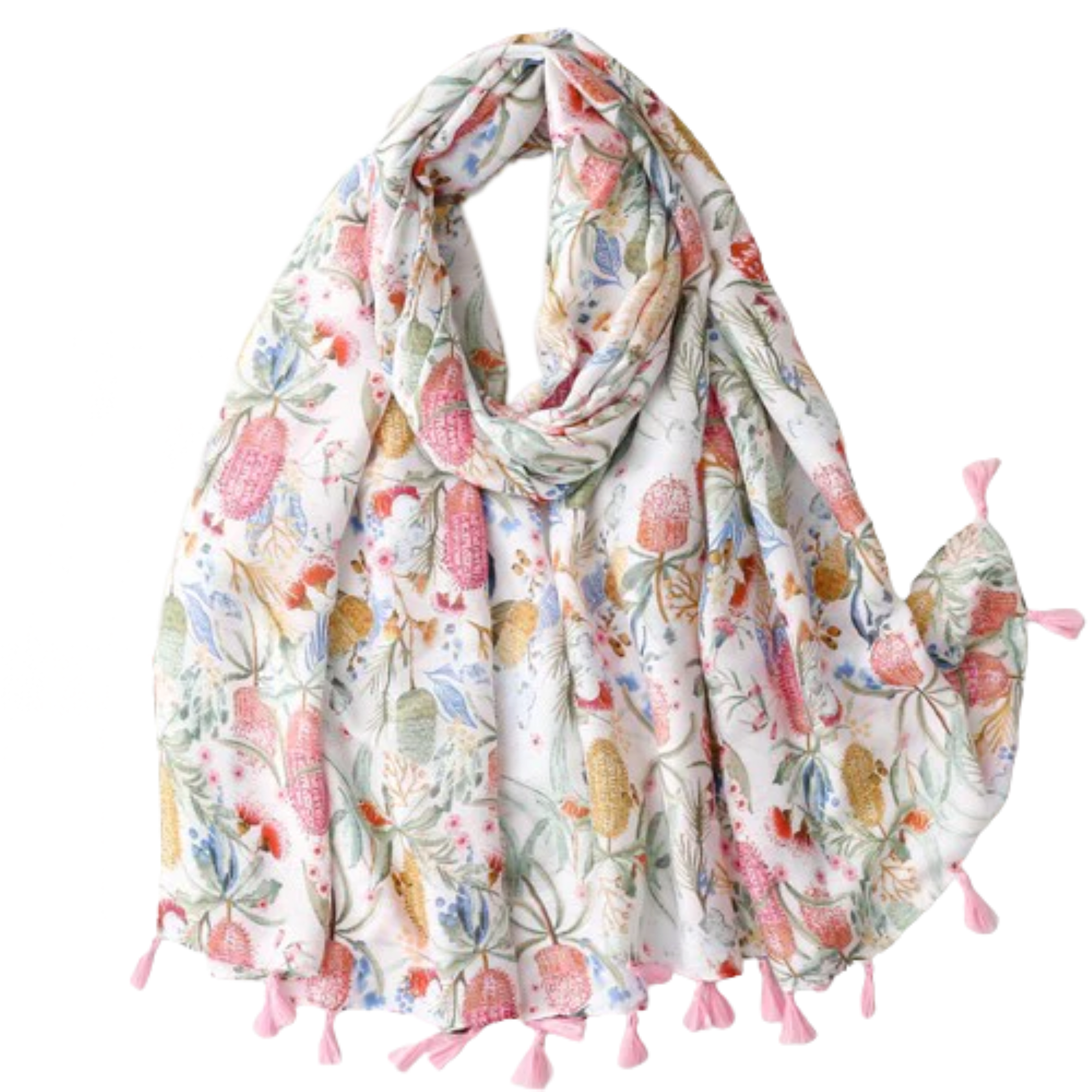 Pink Thistle Scarf Multi Scarves - Tophatter Daily Deals