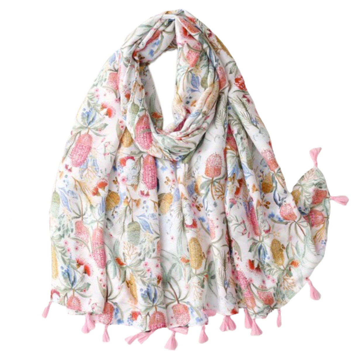 Pink Thistle Scarf Multi Scarves - Tophatter Daily Deals