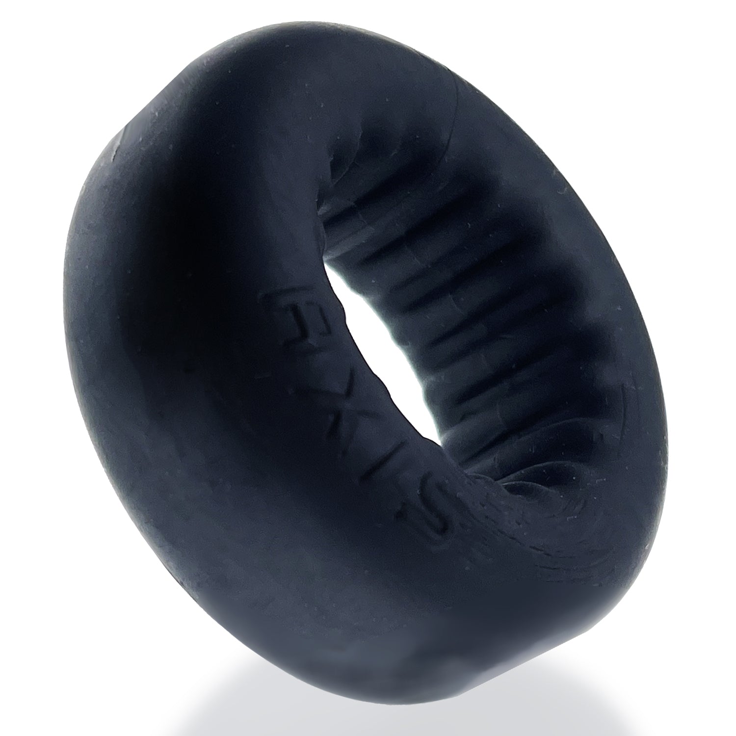 Oxballs Axis Inner Ribbed Griphold Comfort Cock Ring Black Ice > Cock Ring > Single - Tophatter Daily Deals