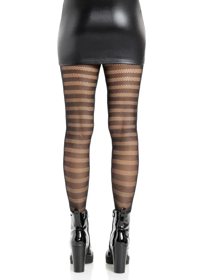 Cosima Striped Net Tights – Nylon Spandex Hosiery > Clothes > Hosiery > Pantyhose & Tights - Tophatter Daily Deals