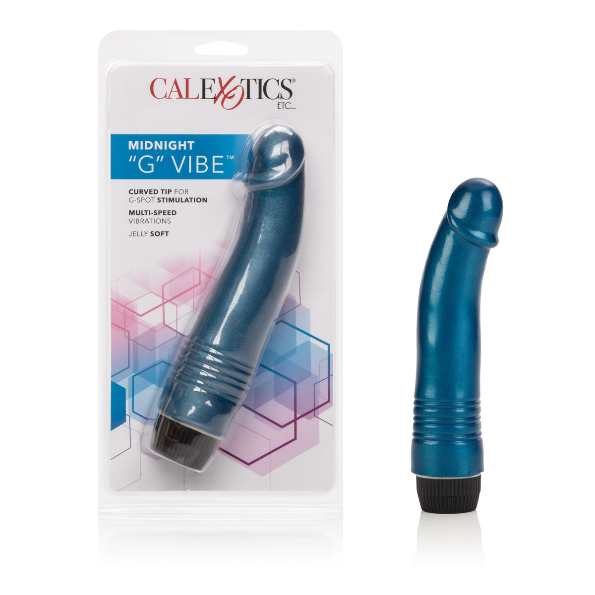Midnight G Spot Vibrator 6.75 Inch Soft Flexible Jelly Toy > Vibrators > Realistic Vibrators - Tophatter Daily Deals