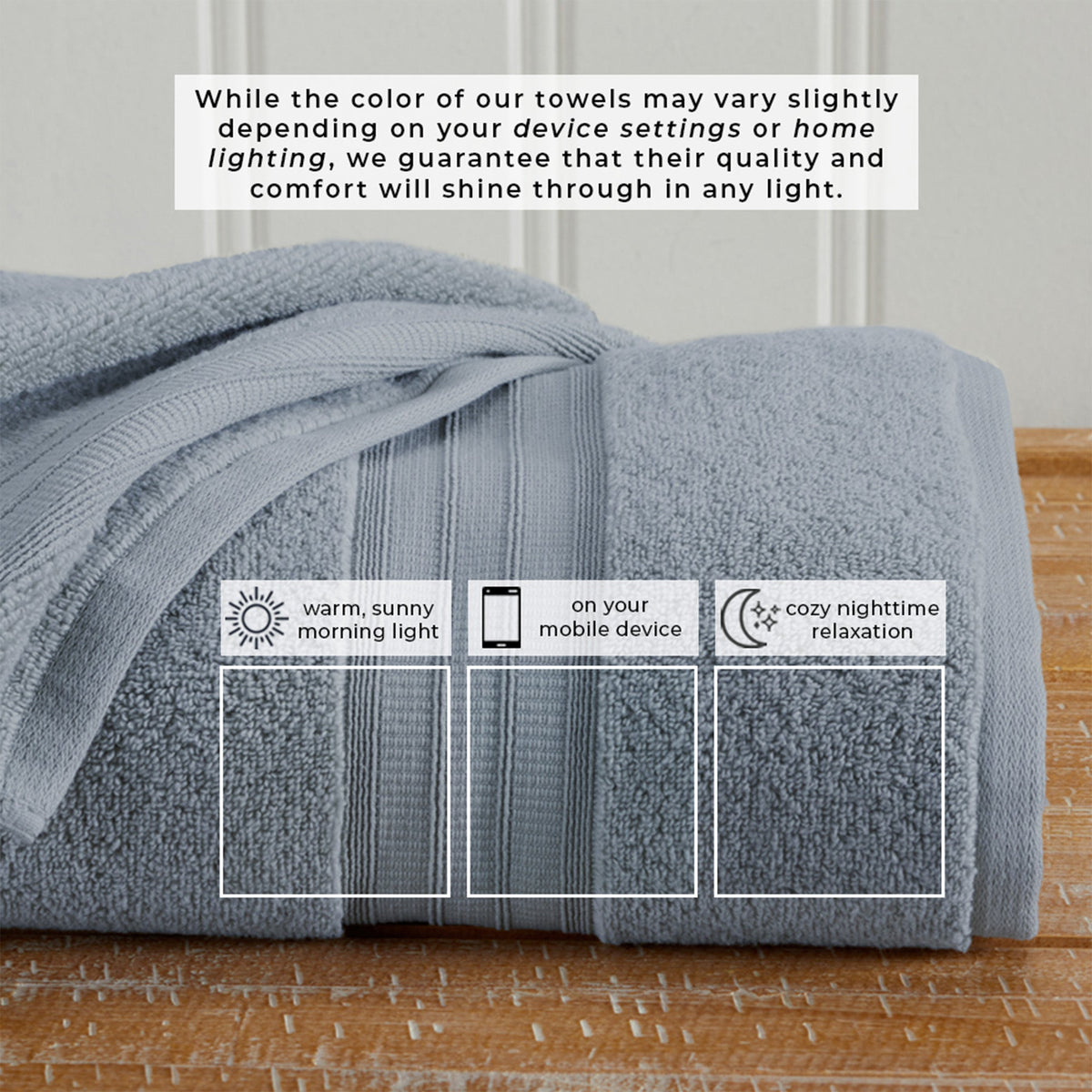 100% Cotton Premium Bath Towel Set - Chiara Collection Bath - Tophatter Daily Deals