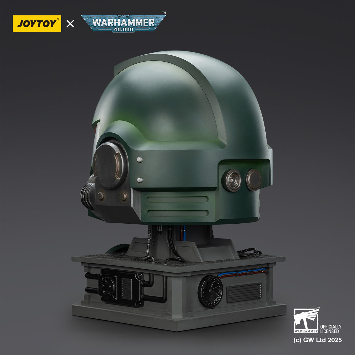 Warhammer 40,000 – Dark Angels Mk X Helmet with Display Stand | JOYTOY Helmet Replica - Tophatter Daily Deals