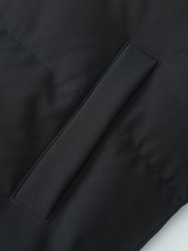 Lightweight Men's Puffer Jacket - High Collar, Polyester - Tophatter Daily Deals