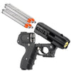 JPX4 Shot LE Defender Pepper Gun Black with Laser Self Defense - Tophatter Daily Deals