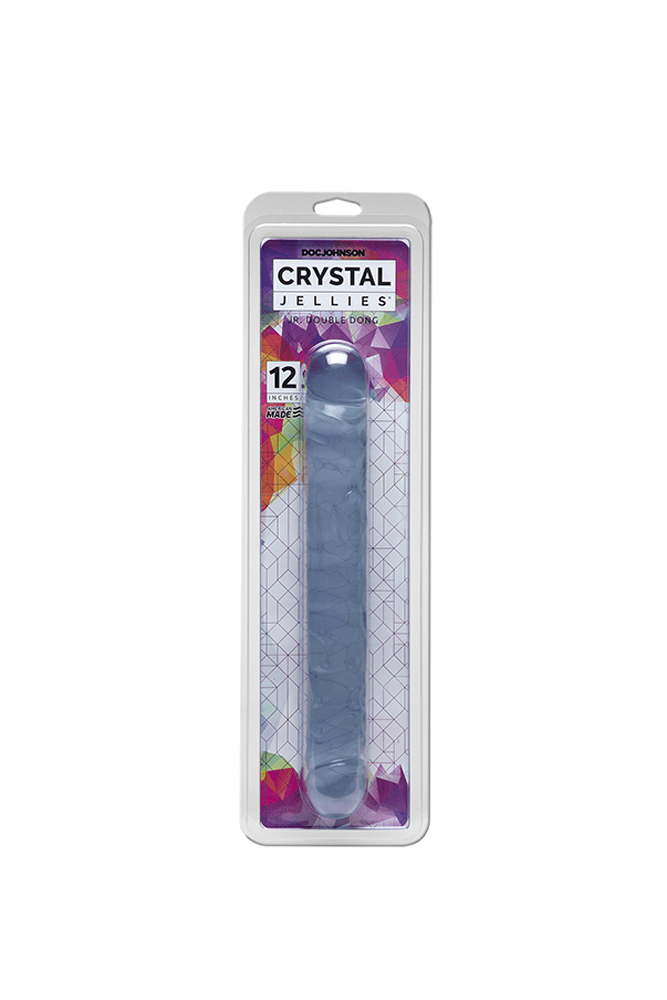 Crystal Jellies by Doc Johnson - 12 Inch Jr. Double Dong - Assorted Colors Sex Toy - Tophatter Daily Deals