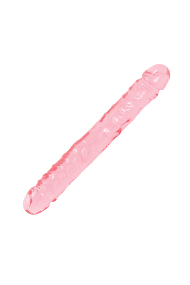 Crystal Jellies by Doc Johnson - 12 Inch Jr. Double Dong - Assorted Colors Pink Sex Toy - Tophatter Daily Deals