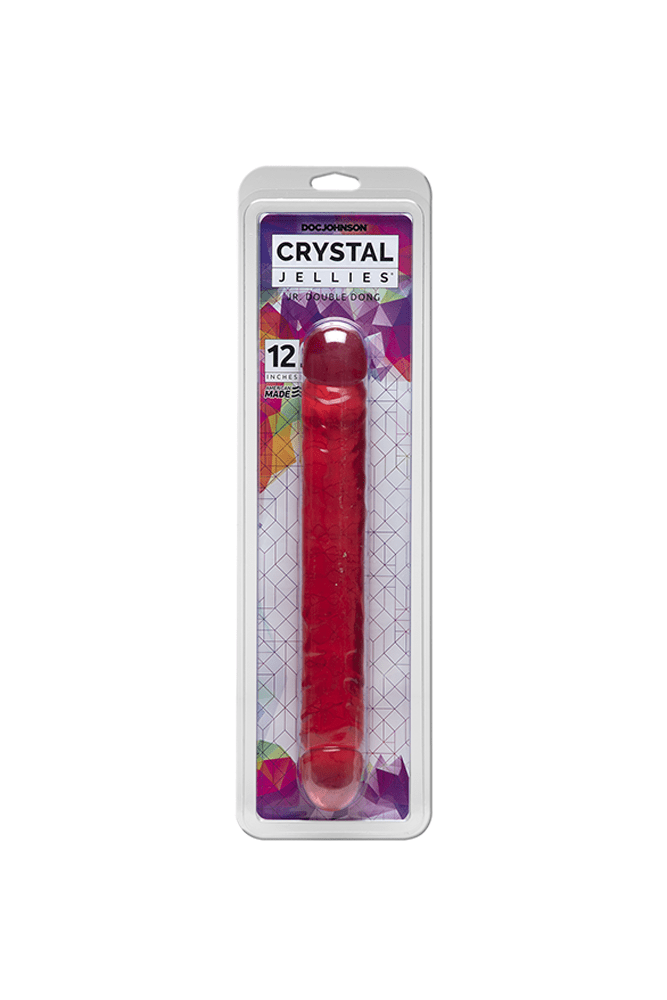 Crystal Jellies by Doc Johnson - 12 Inch Jr. Double Dong - Assorted Colors Sex Toy - Tophatter Daily Deals