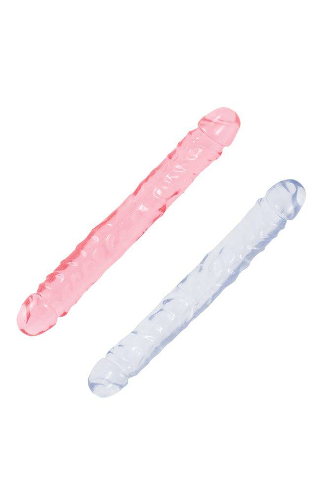 Crystal Jellies by Doc Johnson - 12 Inch Jr. Double Dong - Assorted Colors Sex Toy - Tophatter Daily Deals