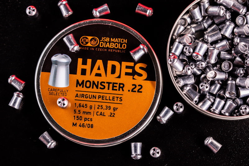 JSB .22 CAL DIABOLO HADES MONSTER 25.39GR - 150's - Tophatter's Army Deals BULLETS - Tophatter Daily Deals