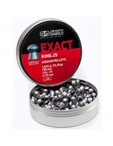 JSB .25 CAL EXACT KING HEAVY 33.95GR - 300's - Tophatter's Army Deals BULLETS - Tophatter Daily Deals