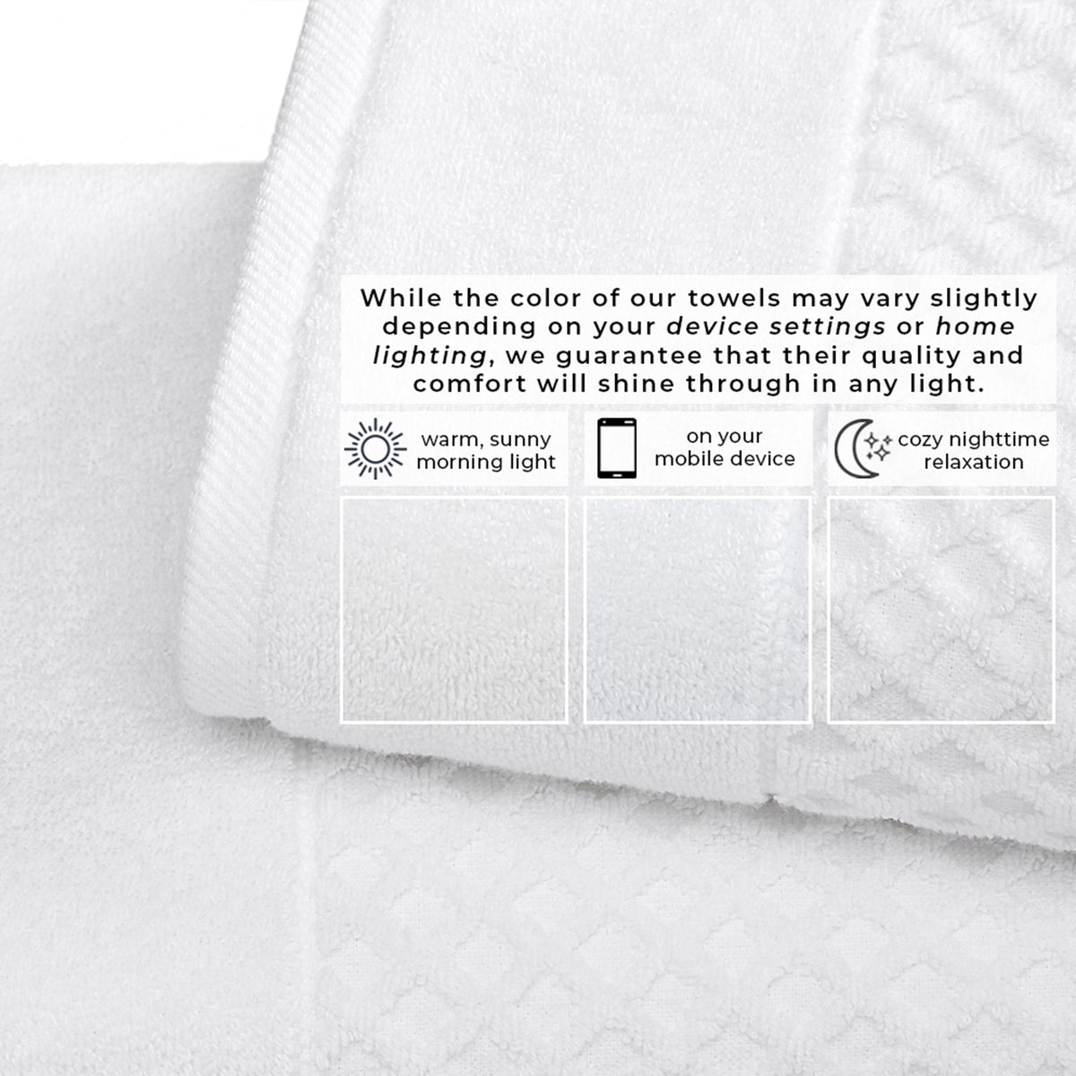 Cotton Diamond Waffle Weave Bath Towel Set - Grayson Collection Bath - Tophatter Daily Deals