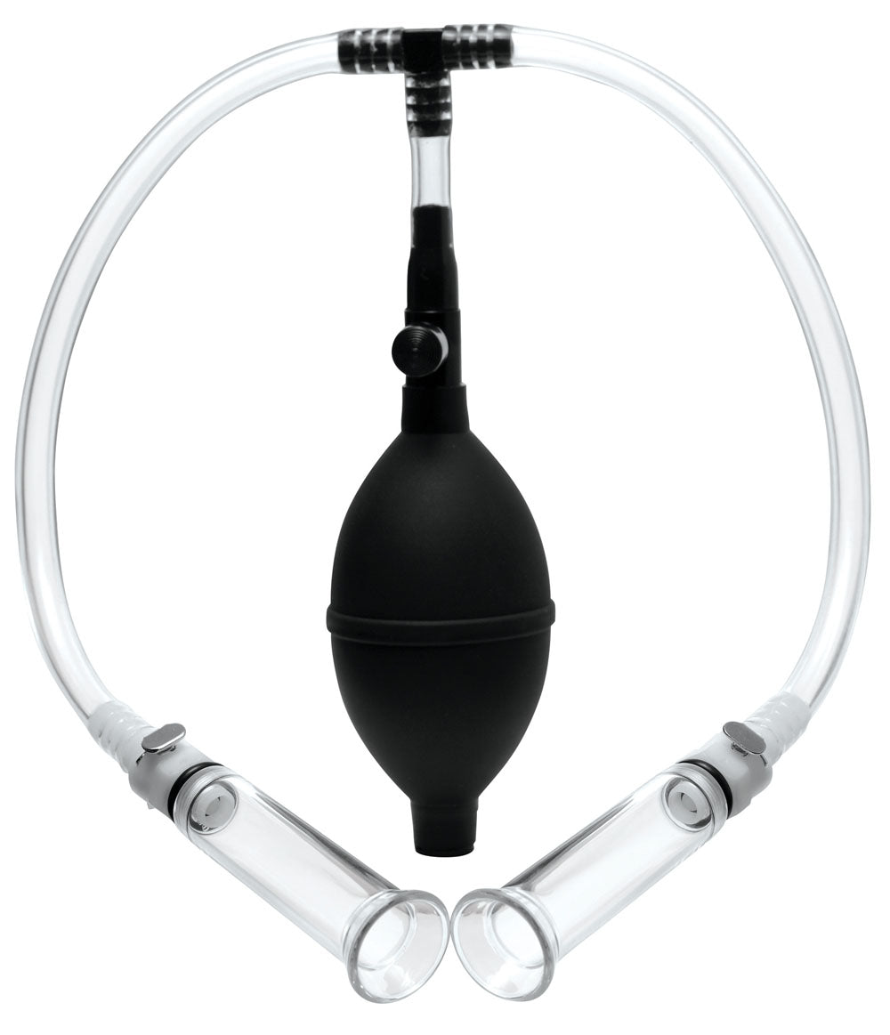 Nipple Pumping System with Dual Cylinders 2.75 Inches > Sex Toys > Nipple Suckers - Tophatter Daily Deals