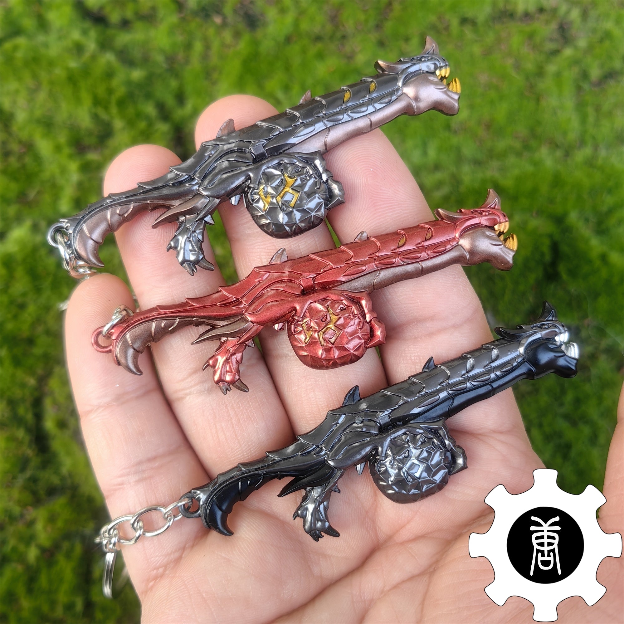 Elderflame Judge Skin Gun Keychain Backpack Decor Cool Gift 3 In 1 Pack - Tophatter Daily Deals