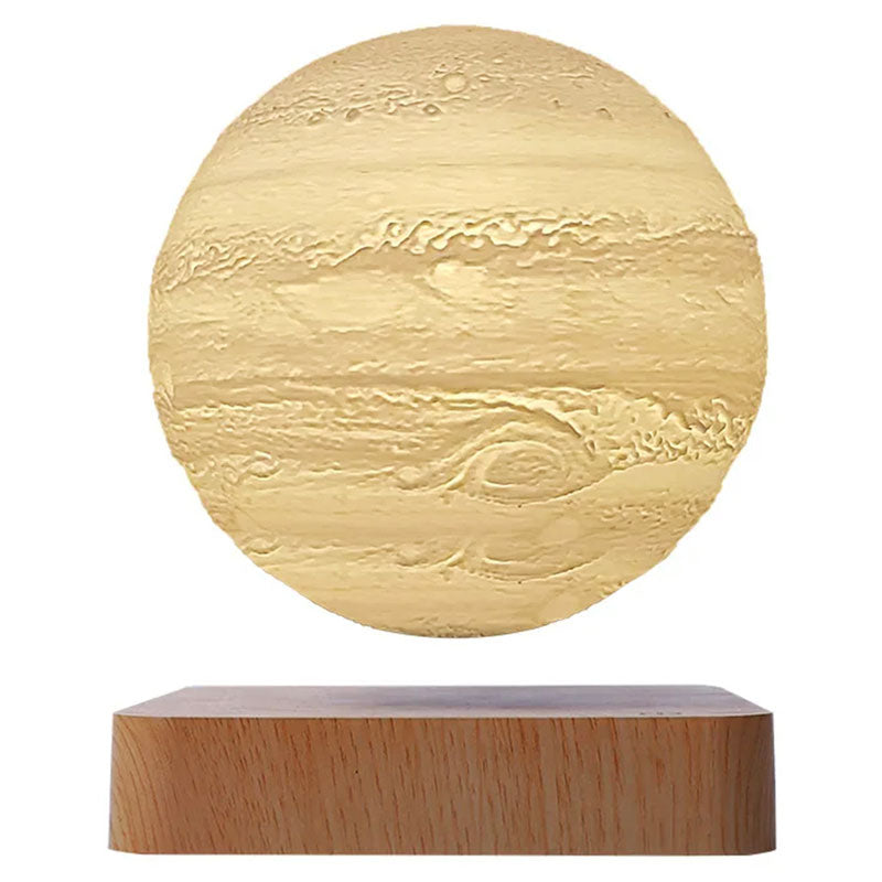 Levitating Moon Lamp Floating Night Light Cozy Home Jupiter - Light Base - Tophatter Daily Deals