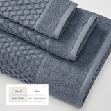 Cotton Diamond Waffle Weave Bath Towel Set - Grayson Collection Bath - Tophatter Daily Deals