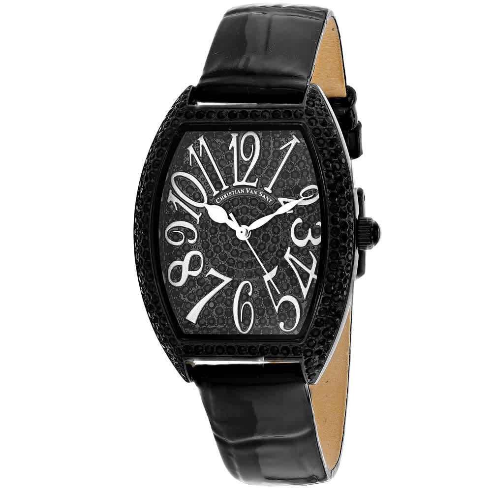 Christian Van Sant Women's Elegant // CV4823 Black Watches - Tophatter Daily Deals
