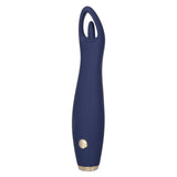 Chic Jasmine Navy Blue 6.25 Inch Dual Motor Silicone Vibrator with 10 Speeds and Rechargeable > Vibrators > Standard Vibrators - Tophatter Daily Deals