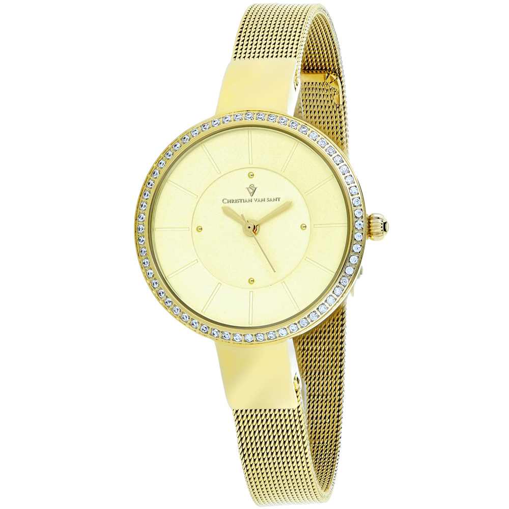 Christian Van Sant Women's Reign // CV0224 Gold tone Watches - Tophatter Daily Deals