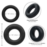Link Up Optimum Black Dual-Density Silicone Vibrating Enhancer and Ultra-Soft Textured Support Ring > Cock Ring > Vibrating - Tophatter Daily Deals