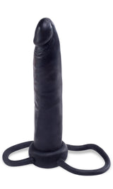Fetish Fantasies Double Trouble 5.5" Strap-On Dildo Black > Anal Range > Anal Probes - Tophatter Daily Deals