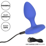 Cheeky Gems Medium Rechargeable Vibrating Probe – Flexible Silicone Vibrator > Anal Range > Jewel Butt Plugs - Tophatter Daily Deals