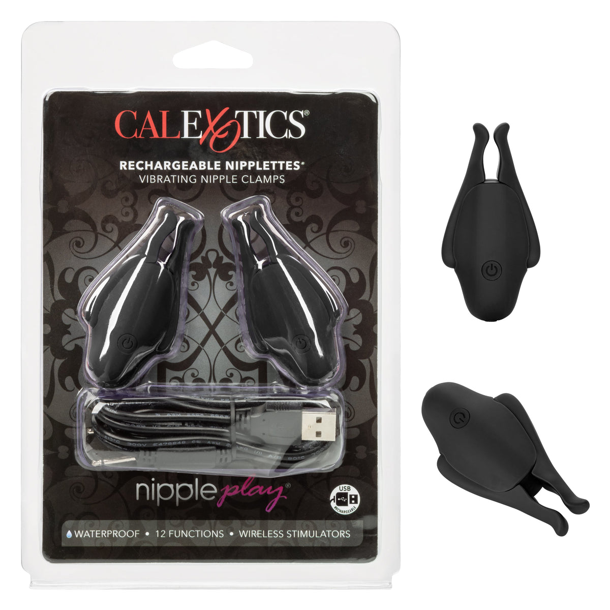 Rechargeable Nipplettes – Vibrating Adjustable Nipple Clamps > Sex Toys > Nipple Stimulators - Tophatter Daily Deals