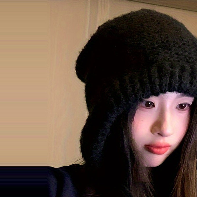 Winter Knit Earflap Hat that Converts to a Crossbody Bag Hat - Tophatter Daily Deals